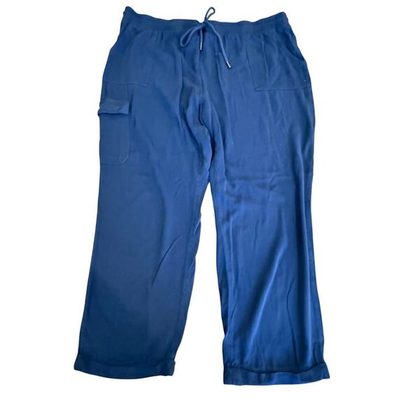 Frye Pants - FRYE Blue Cropped Cargo Style Pants Women size 2X 2XL XXL